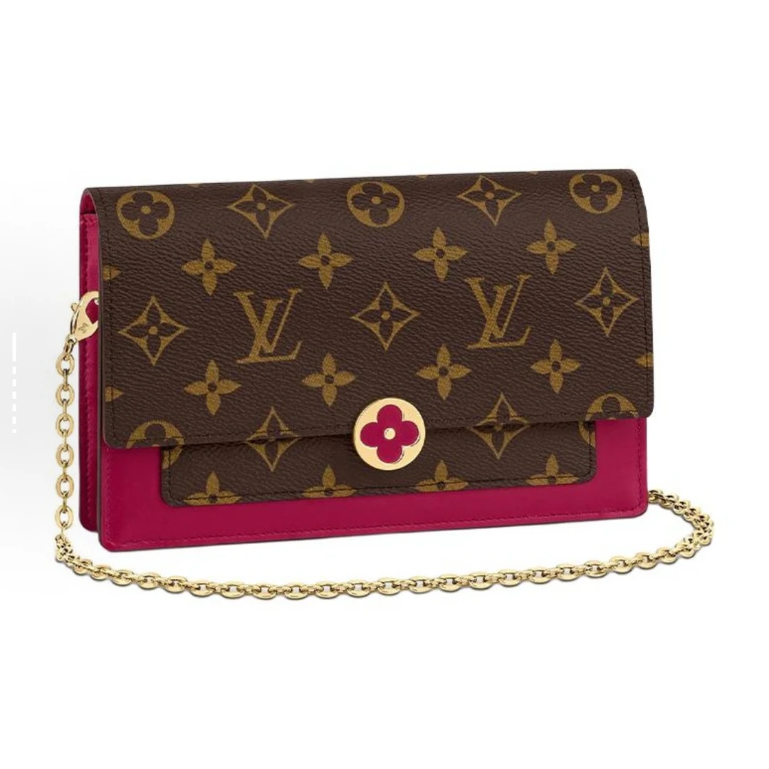 99新 LouisVuitton/路易威登 思斯专属 lv玫红小花CPMU265
