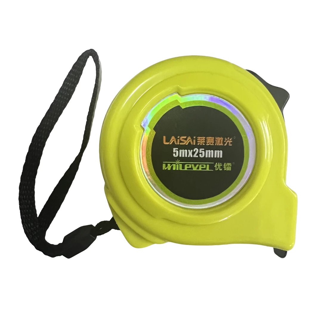 莱赛优镭钢卷尺加厚5米防摔耐磨木工测量盒尺高精度工地家用建筑