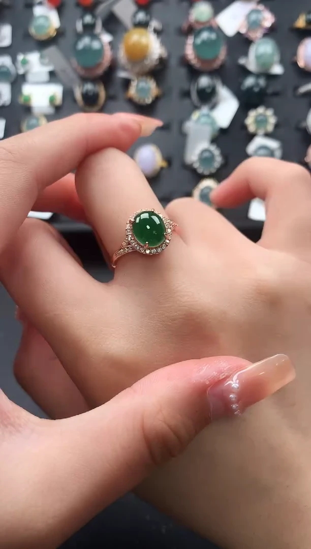 【闪购商品】翡翠戒指银S925镶嵌51252141