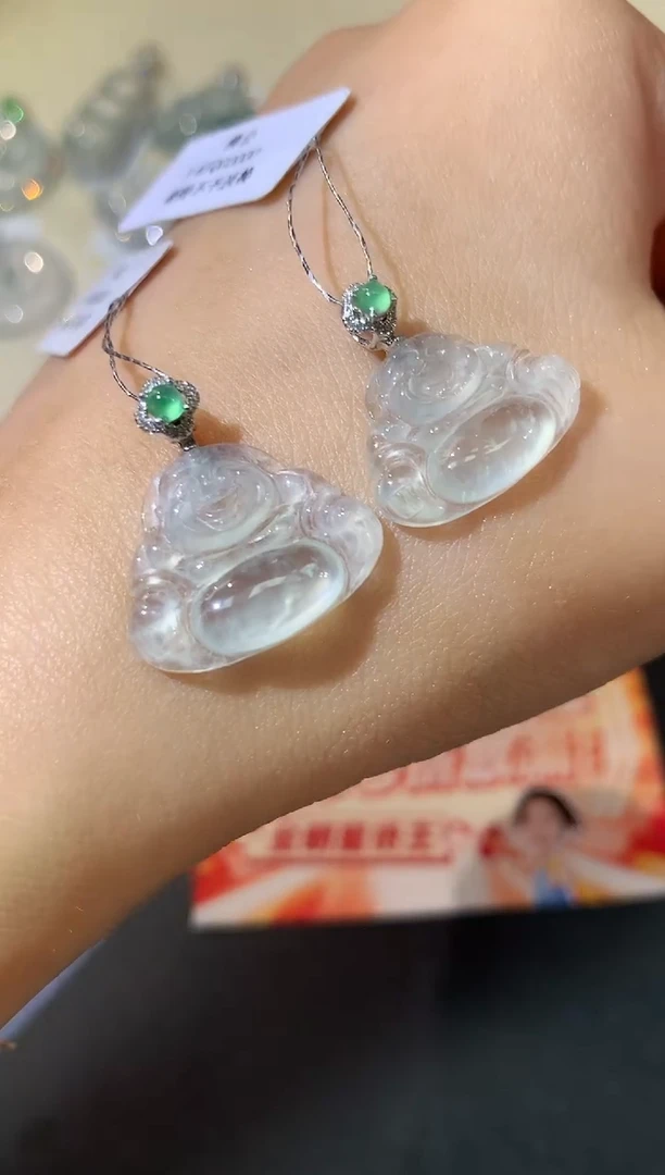 翡翠18K金镶嵌吊坠(不含链)A27|多样性发其一|980