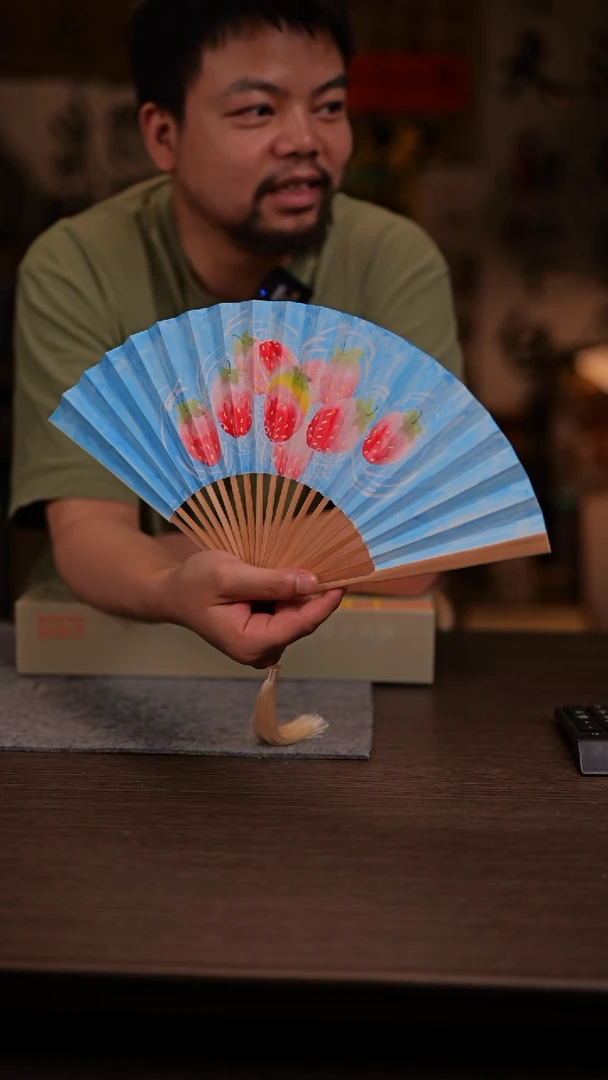 国画没烦恼-7寸 手写  扇子-虫虫