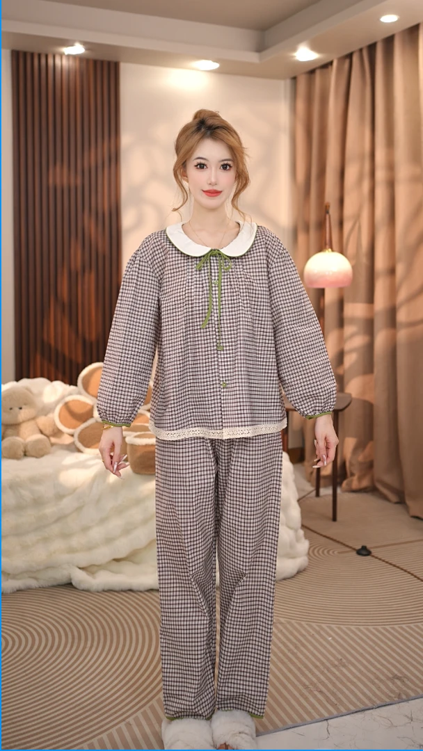 【云梦】春季长袖气质时尚宽松舒适休闲夏季家居服