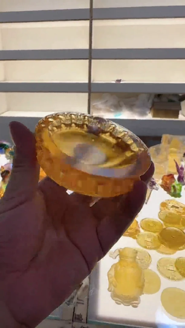 手工艺品琉璃古法琉璃小底座