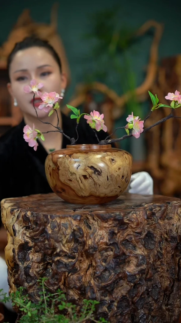 枣木雷击枣木聚福罐
