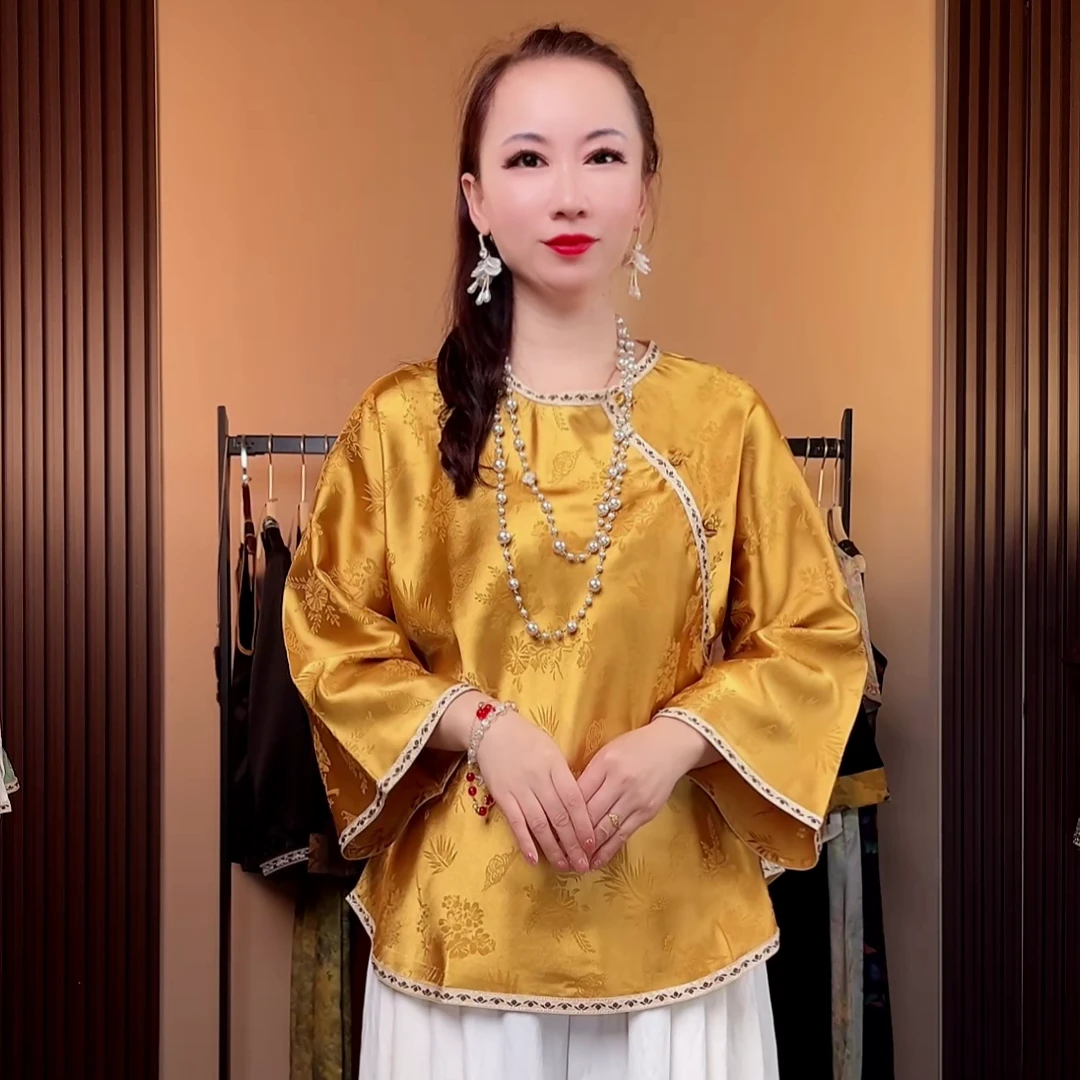 【小皮原创】蜻蜓新中式国风时尚气质洋气百搭宽松