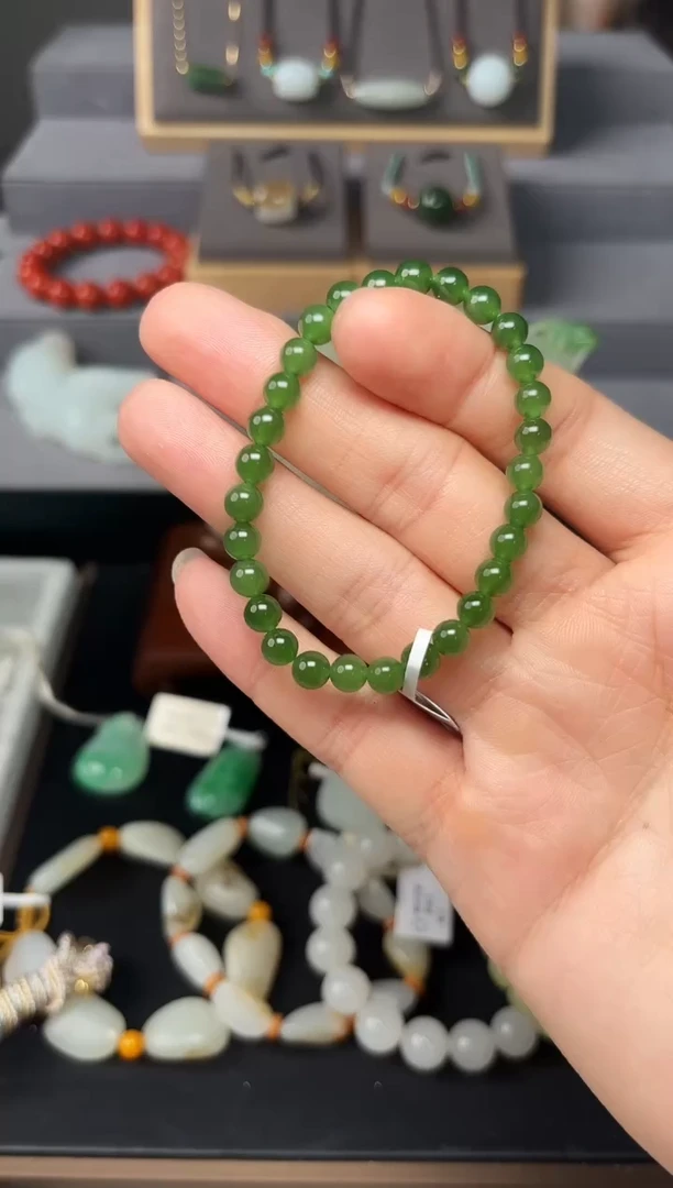手串未镶嵌和田玉和田玉碧玉手串