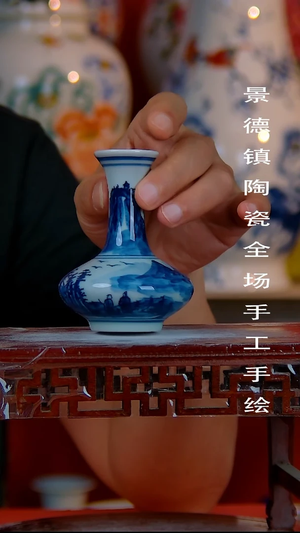 摆件景德镇陶瓷 全场手工手绘