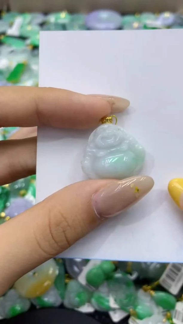 颈饰未镶嵌翡翠天然缅甸翡翠A货