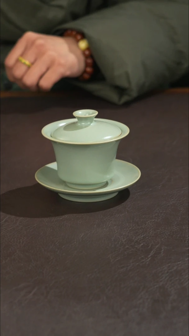 瓷@****@宣宝汝瓷原矿原釉手工作品微瑕