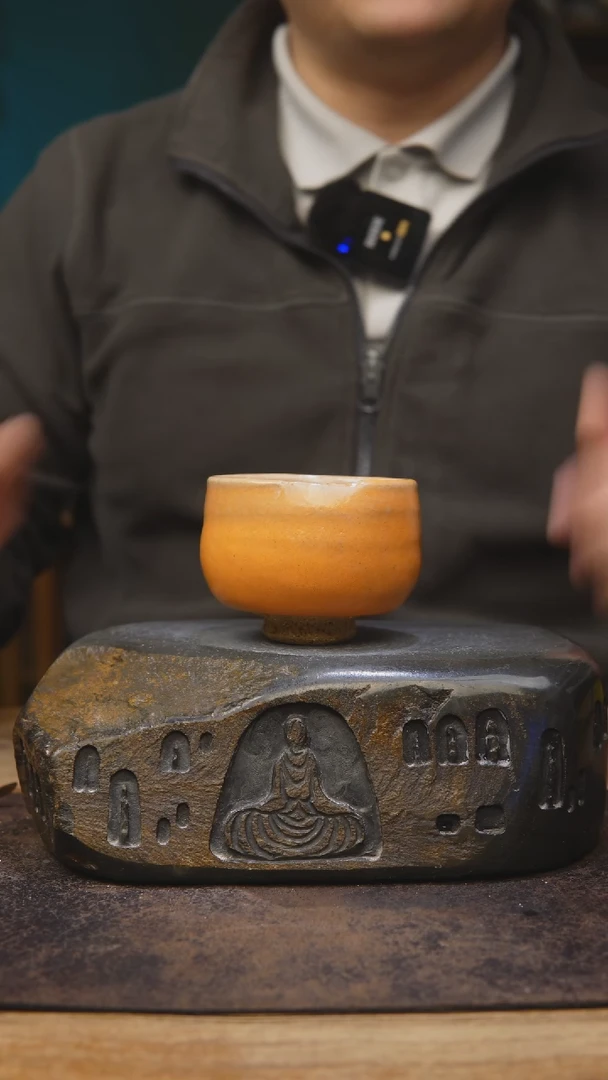 【闪购商品】甘石陶艺开播福利691手同橙色志野