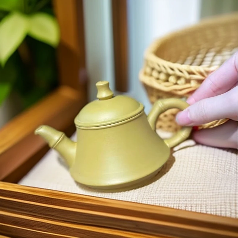 潮州黄金段泥金钟壶手工茶壶泡茶壶家用茶壶大容量200毫升茶具