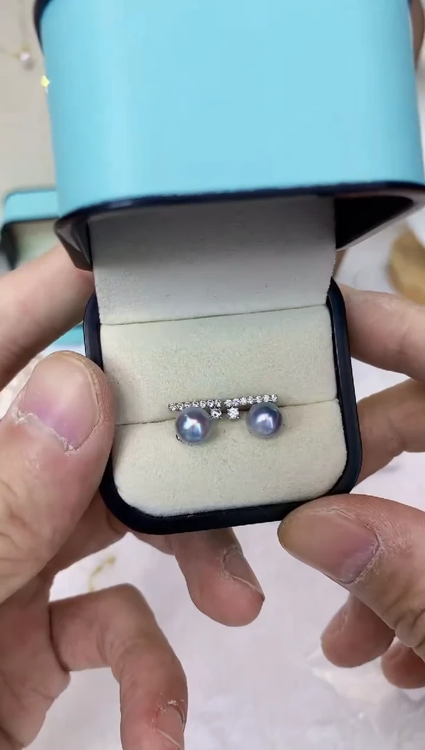 银S925镶嵌海水珍珠饰品1