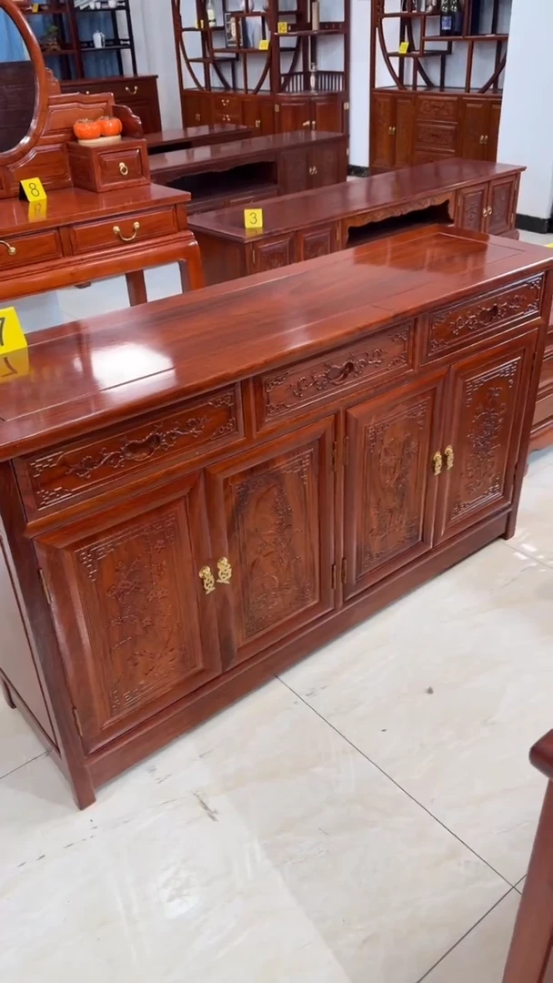 紫檀木类柜类家具138*40*80刺猬紫檀餐边柜