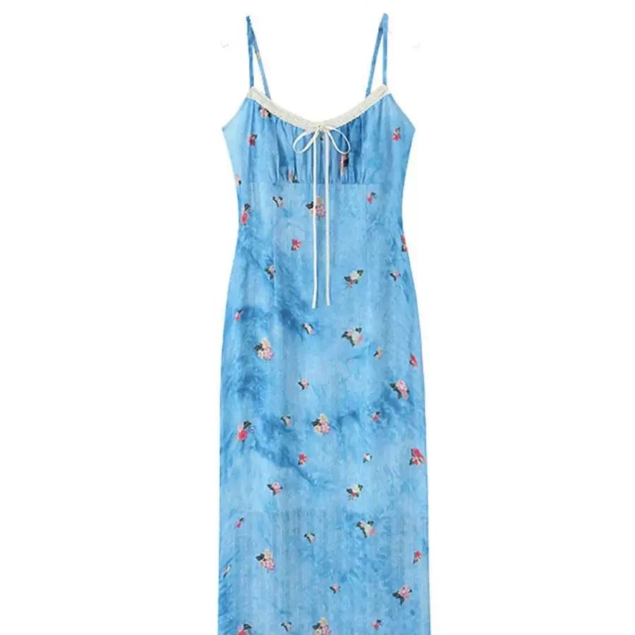 仟艺【塞纳河畔】2025大码精准显瘦法式气质复古长裙夏季连衣裙