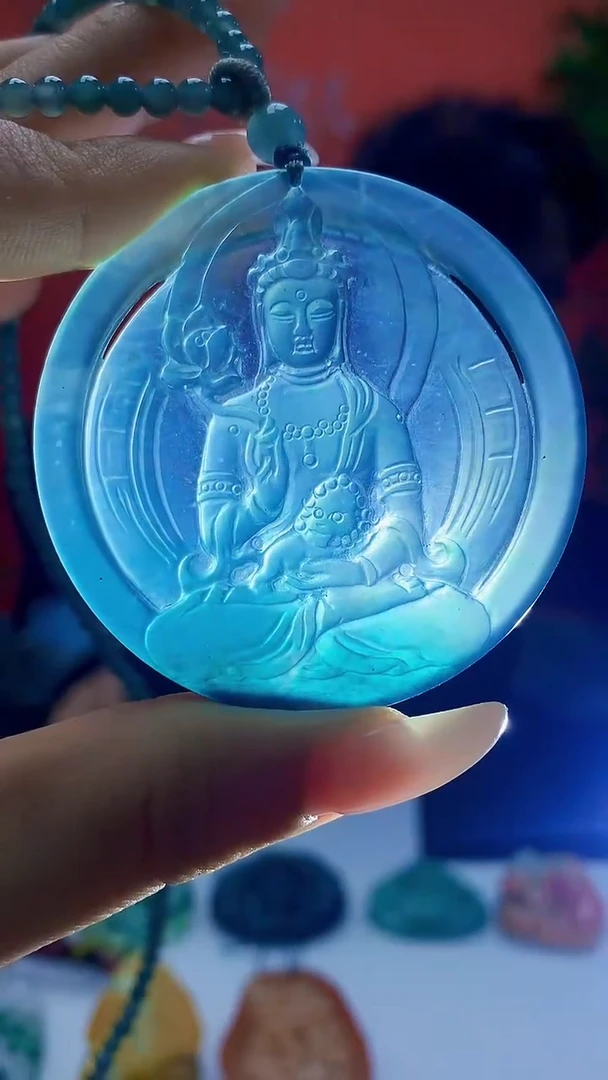 未镶嵌定制翡翠9***_5159ty-毛货挂件