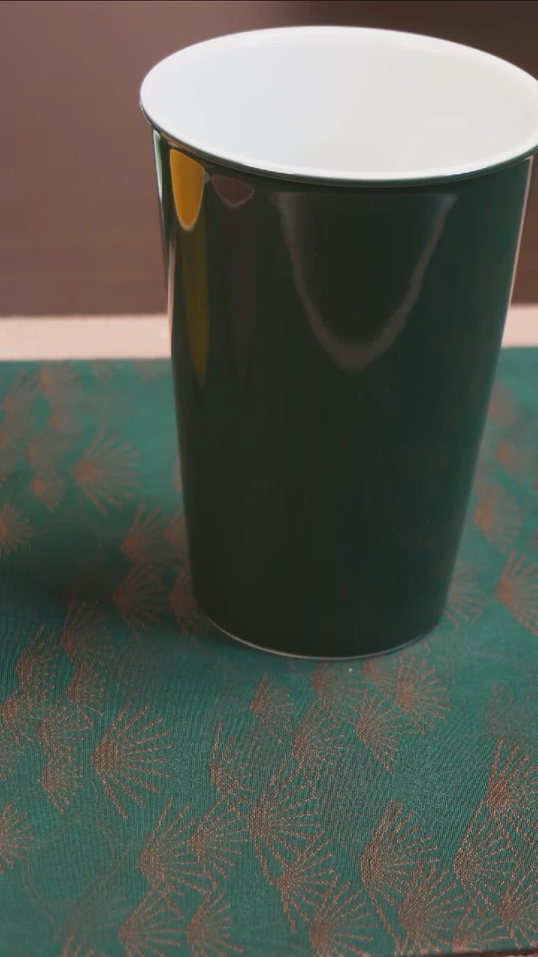 碗耕道堂陶瓷可乐杯绿