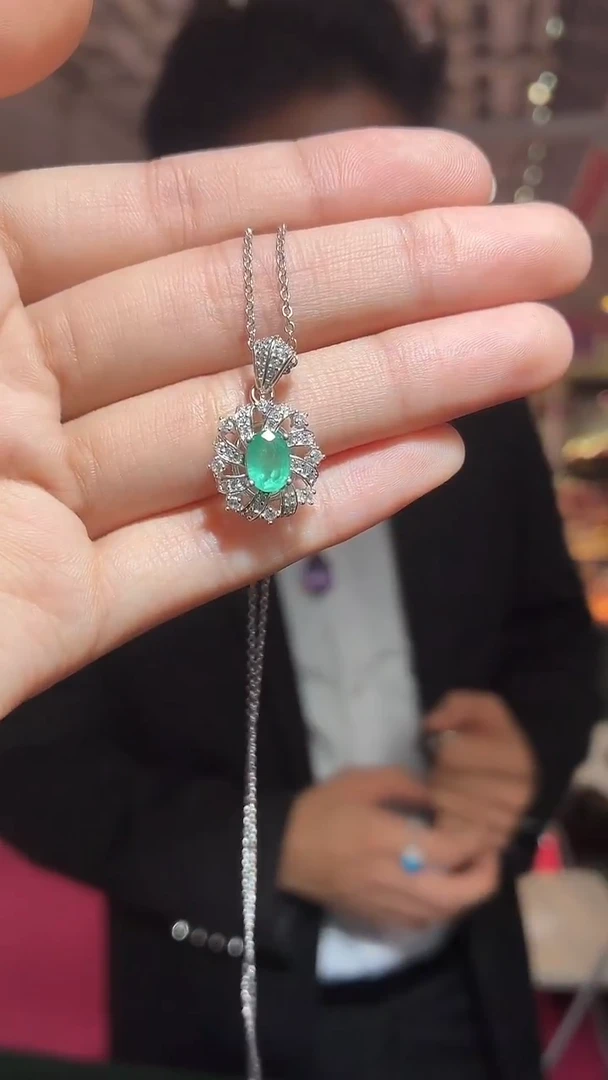 银S925镶嵌其他祖母绿（扎德严选）