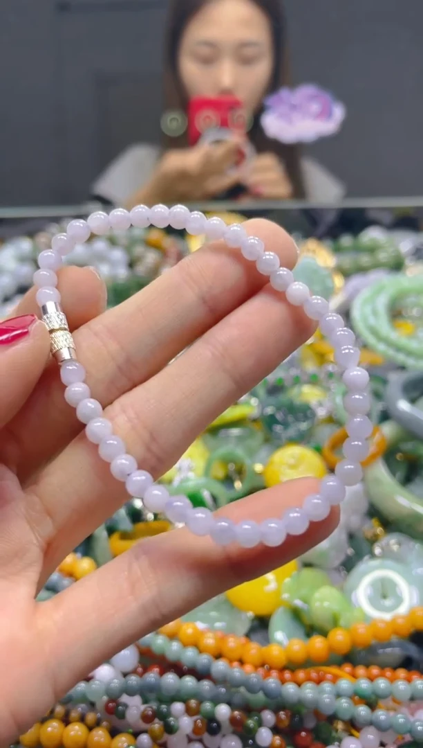 颈饰未镶嵌翡翠3MM/E/翡翠A货，一件也是批发价