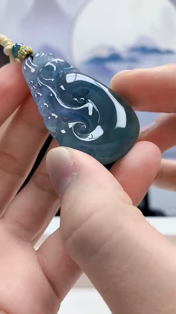 未镶嵌定制翡翠4898bb-毛货挂件25