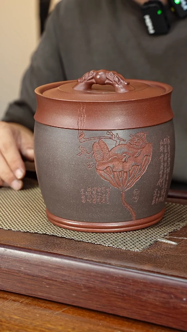 宜兴原矿紫砂茶叶罐