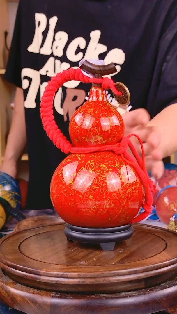 264大漆工艺酒葫芦，买葫芦就是买福禄