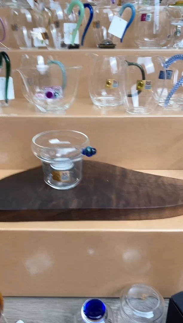 禾器宝蓝色茶漏样品