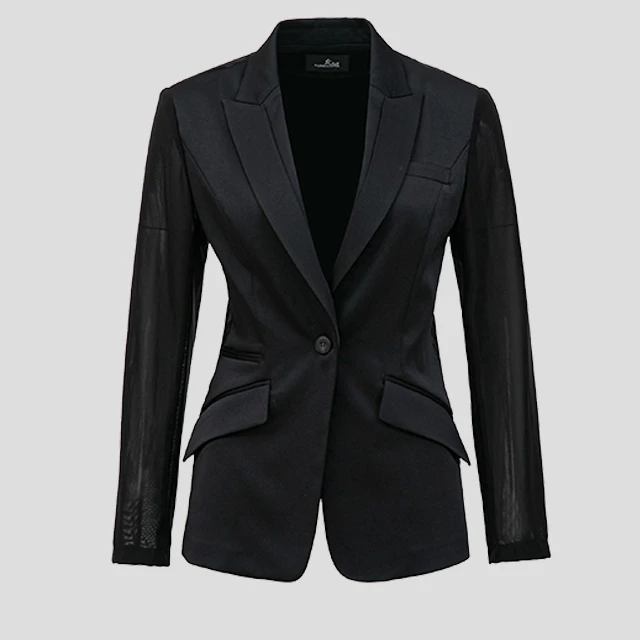 换品牌撤柜折扣商品不退换（介意勿拍）百搭显瘦职业V领西装445140