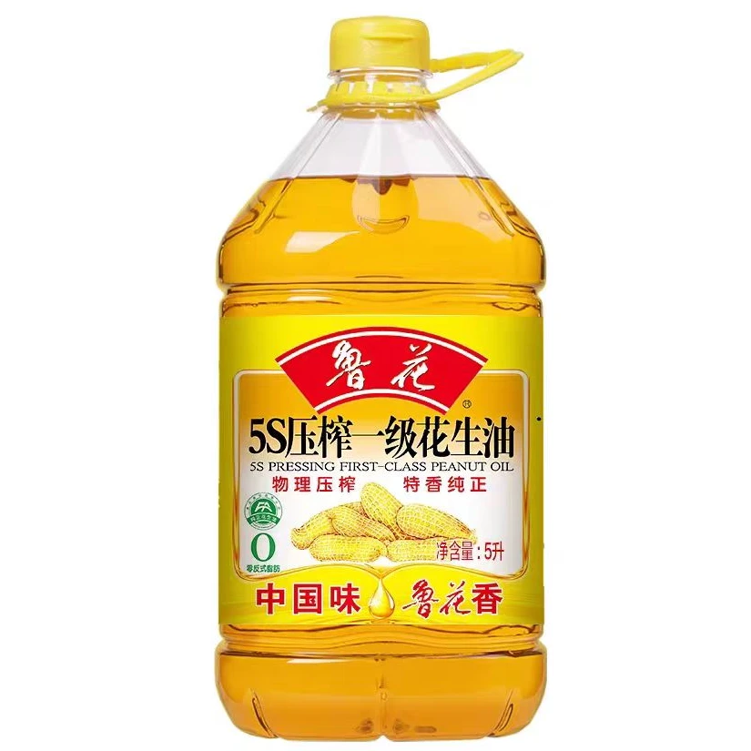 鲁花5S压榨一级花生油5L