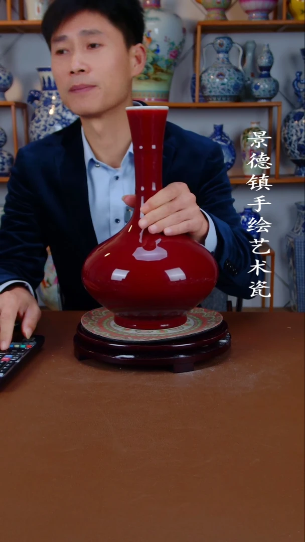 瓶景德镇手工手绘陶瓷摆件67