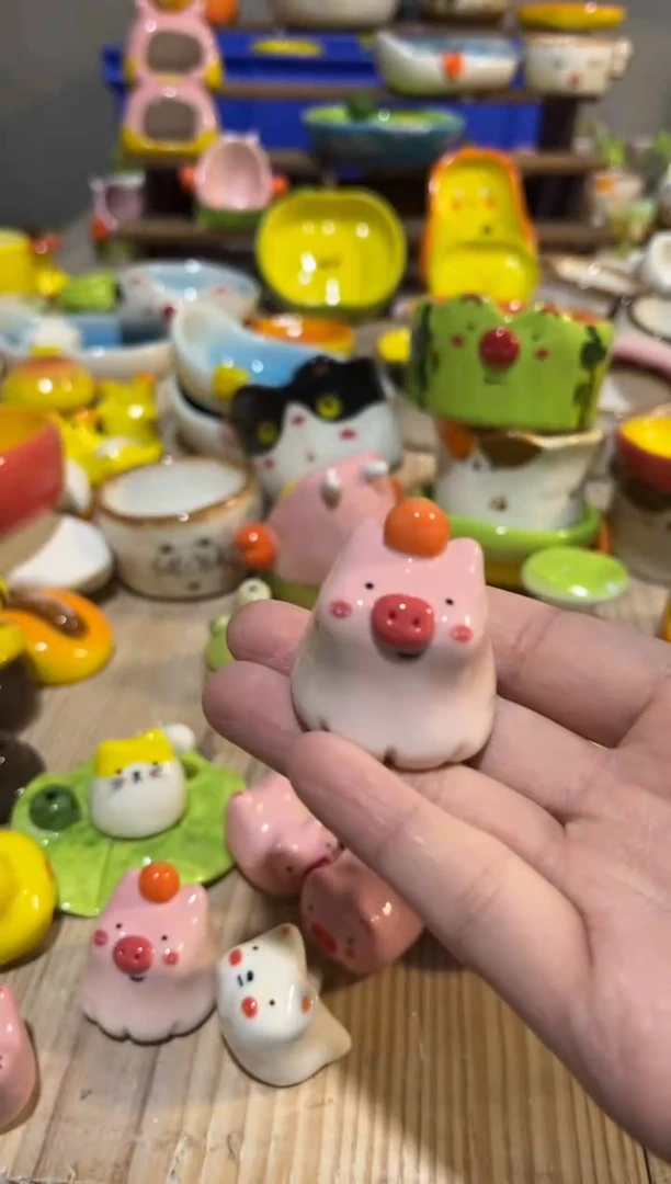 241手绘釉下彩微瑕陶瓷