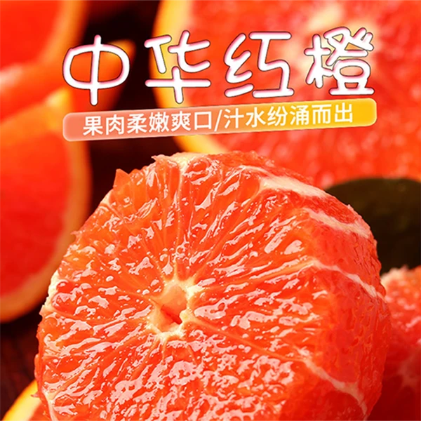 橙中贵族正宗秭归中华红血橙满满1箱赠1箱果冻橙（没有第二家）