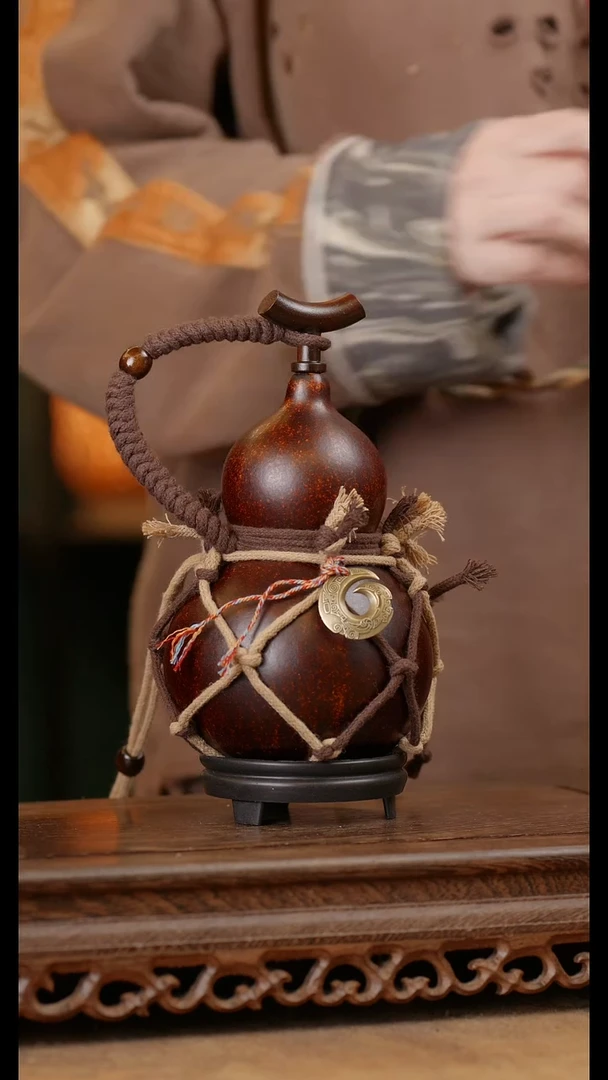 64号精品天然大漆酒葫芦一物一拍~