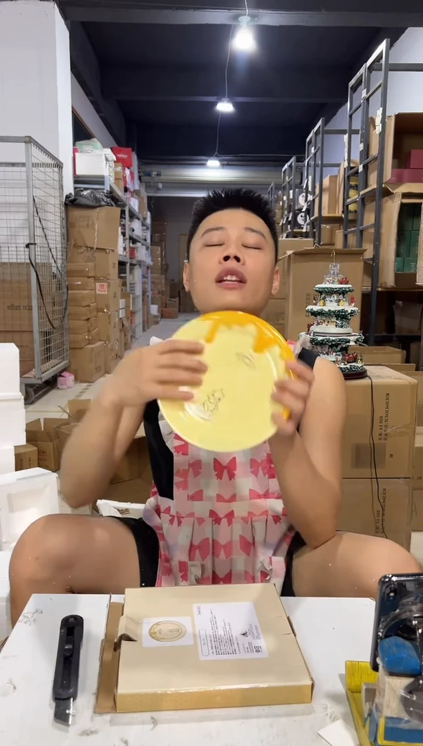 瓷片原盒维尼餐盘 陶瓷