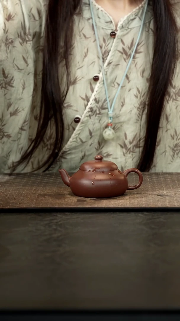 茶壶紫砂老紫泥君德壶120cc