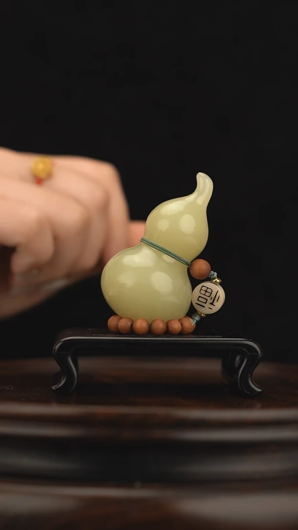 玉【手捻玉福禄】天然玉石手把件