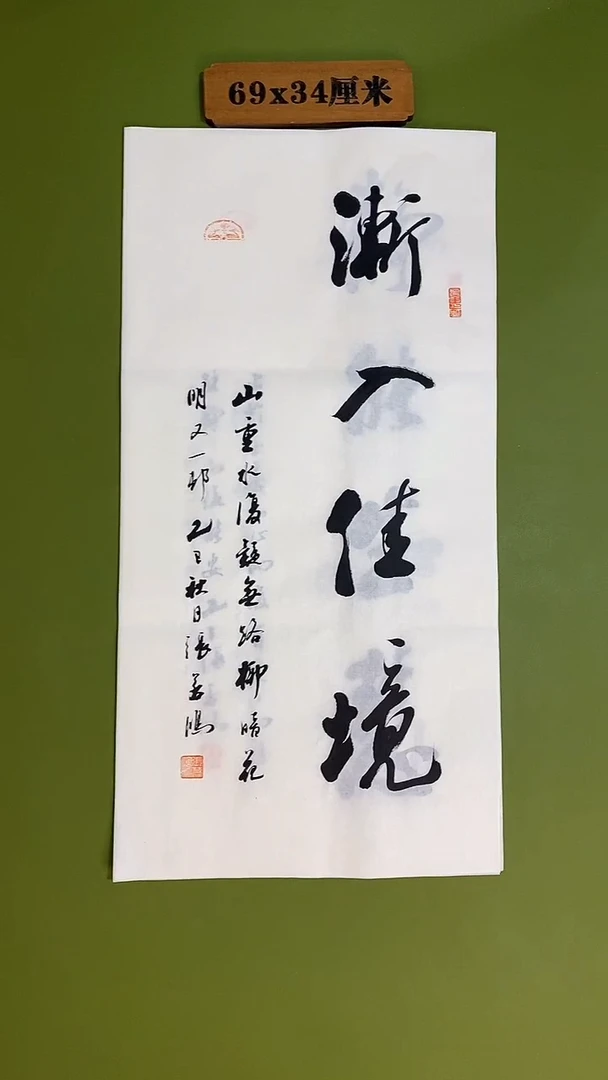书法书法 张若鸿 尺寸69cm*34cm