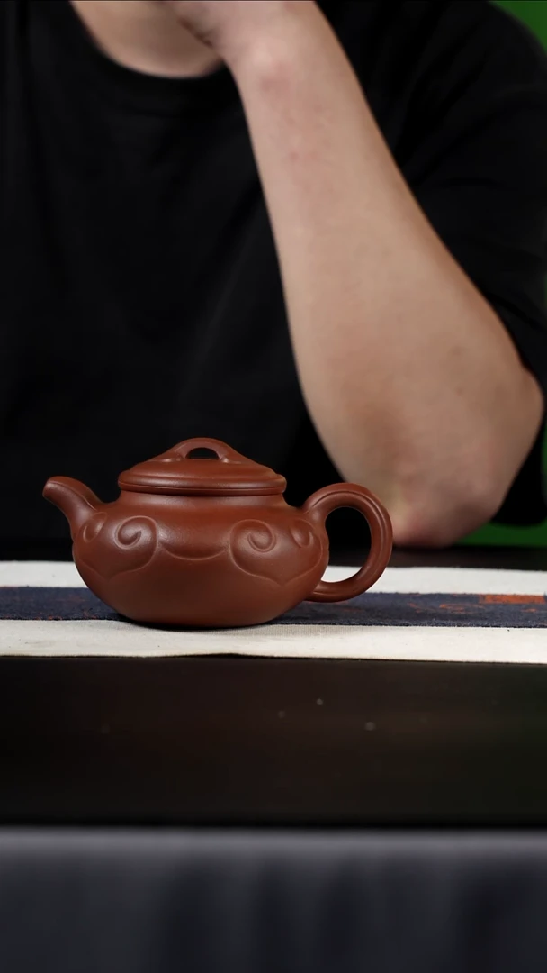 茶壶紫砂dcq如意仿古，260cc