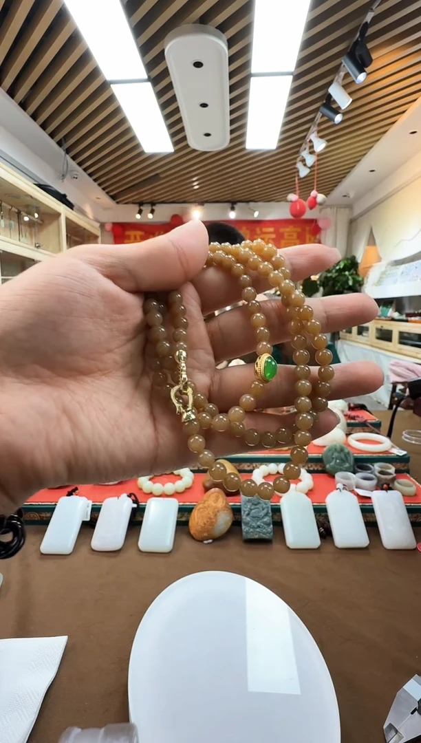 和田玉未镶嵌吊坠(不含链)项链