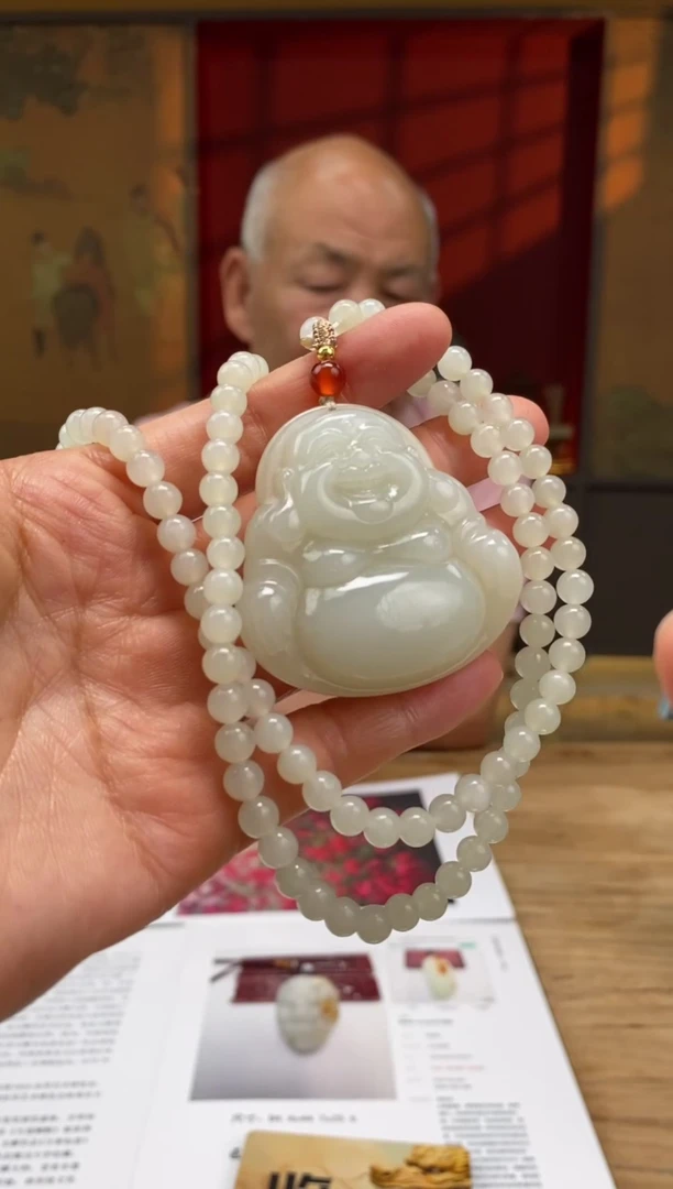 和田玉未镶嵌颈饰D446