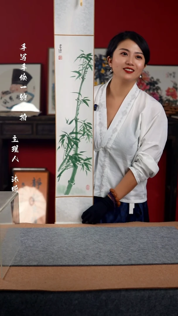 国画手写手绘-17*110卷轴-花鸟作品