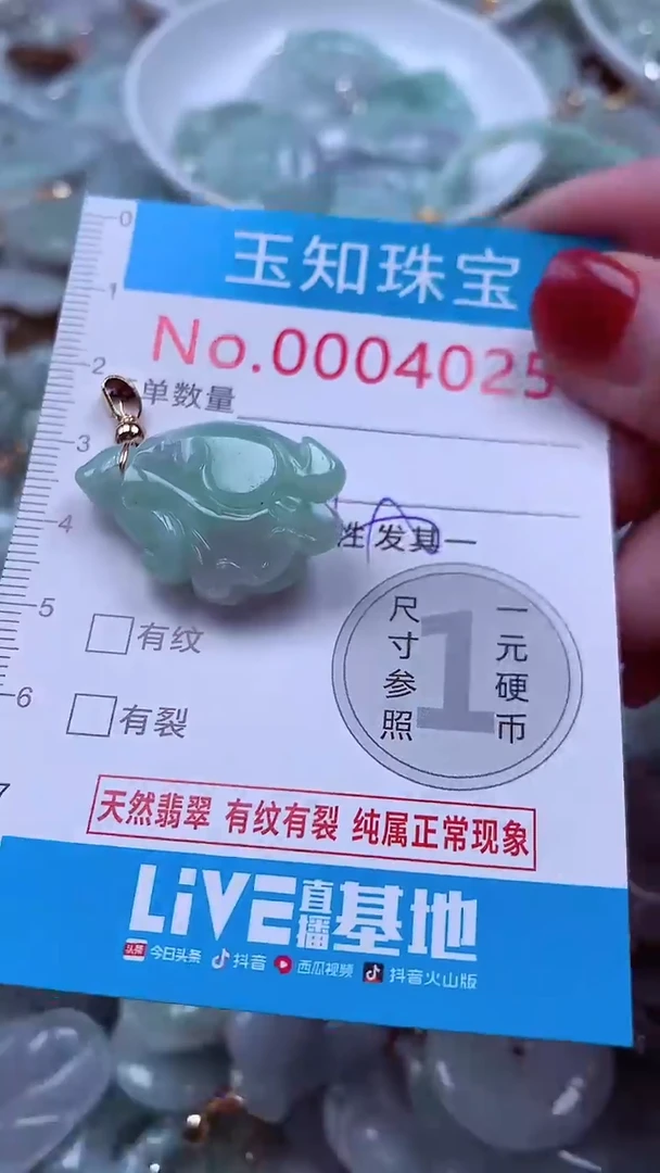 吊坠(不含链)未镶嵌翡翠4025