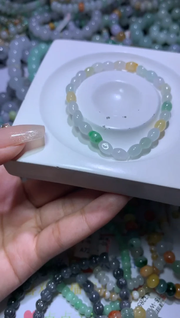 翡翠挂件未镶嵌狐**尾MJX048691