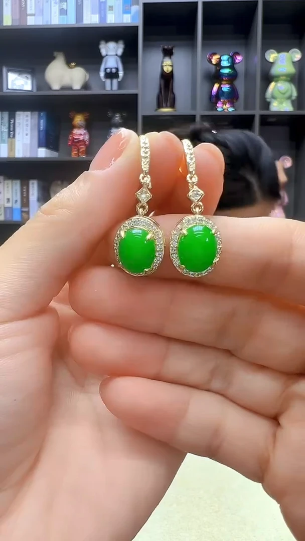 翡翠14K金镶嵌颈饰丹丹diy劲饰