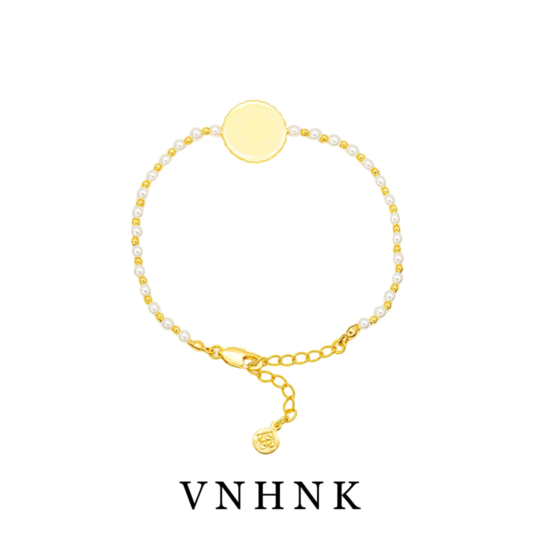 铜合金仿珍珠手链 美可儿  G573  金色(3mm21cm)气质时尚手链