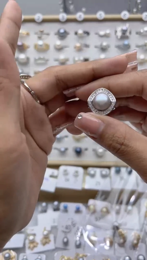 【闪购商品】淡水珍珠戒指合金0.0