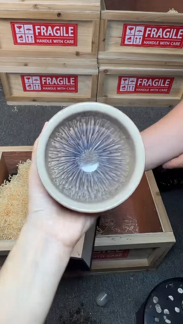 茶盏银丝水芽 建窑建盏主人杯