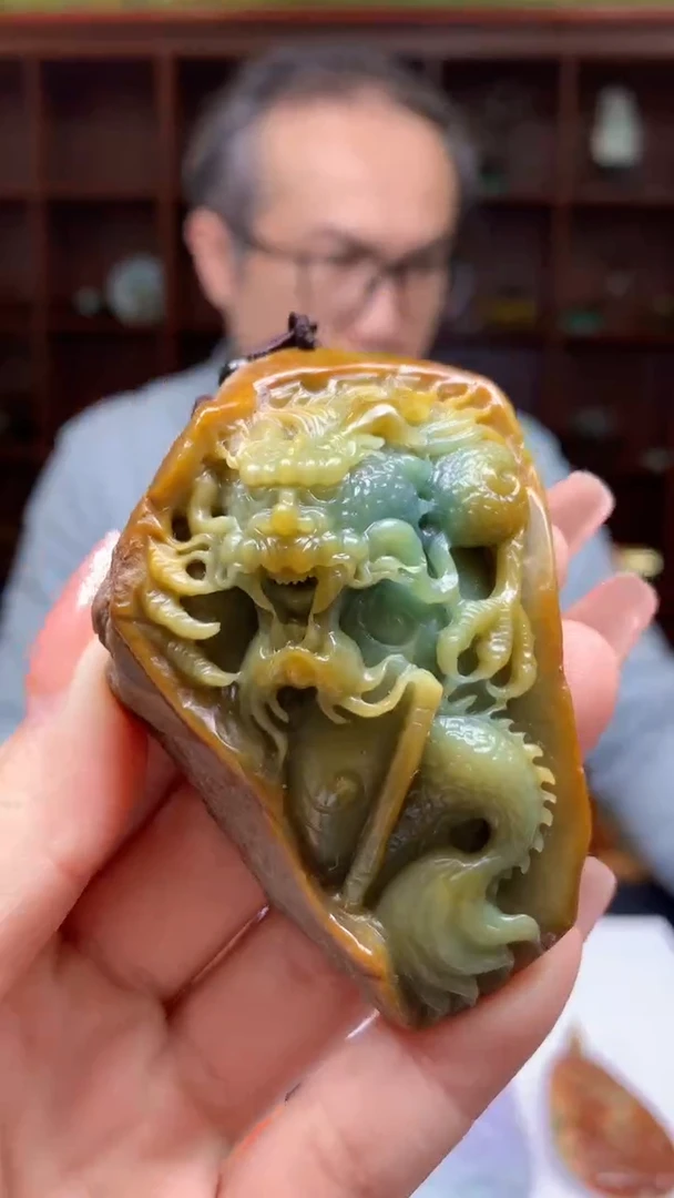 【闪购商品】定制翡翠未镶嵌1081ry-毛货挂件35