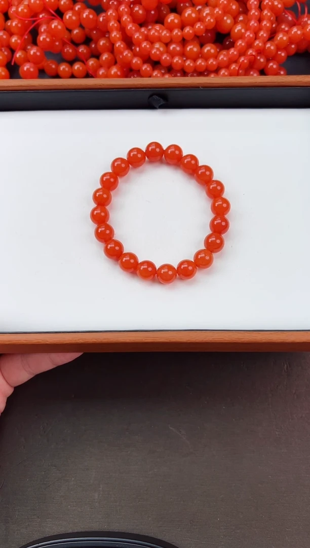 【闪购商品】南红玛瑙亮光手串卡10+未镶嵌保山杨柳滴水洞高高品