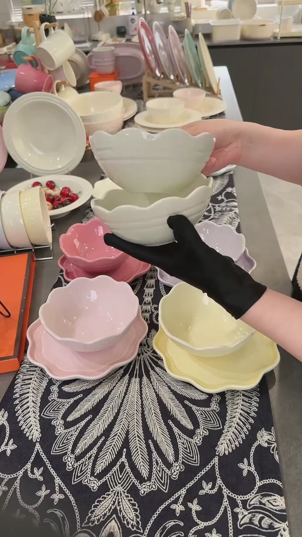 【闪购商品】瓷14cm炻彩碗奶油白-2个装