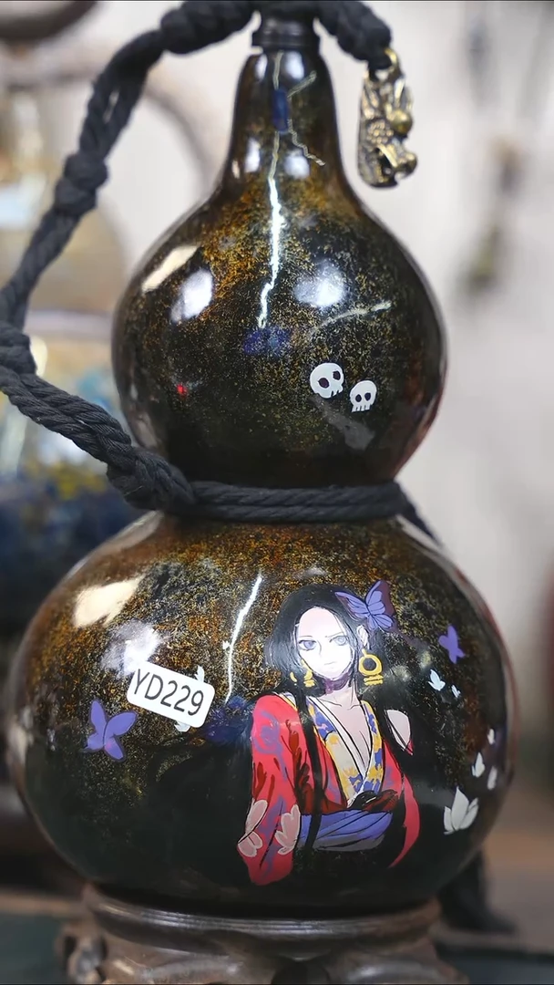 【闪购商品】WT205漆艺酒葫芦不包手串及旋转底座